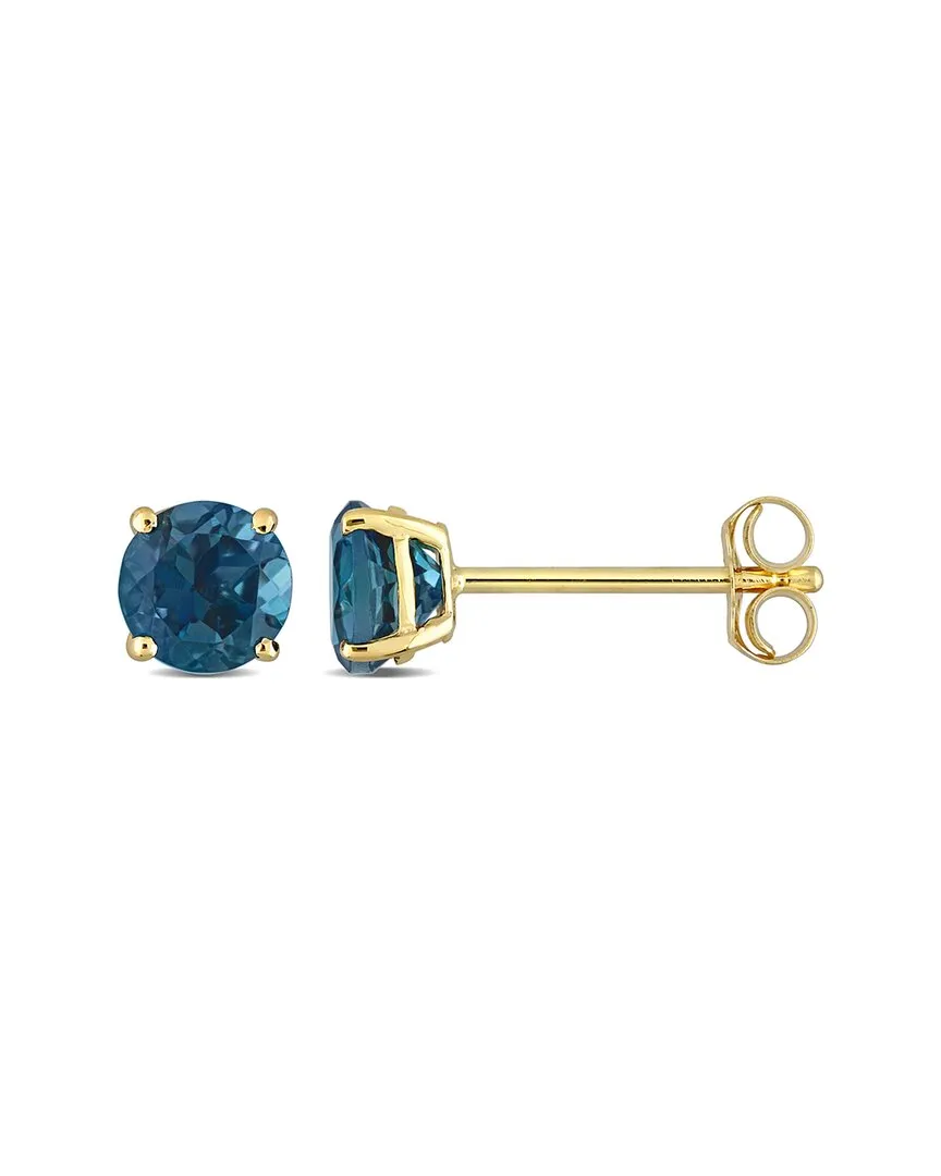 14K 1.20 ct. tw. London Blue Topaz Studs