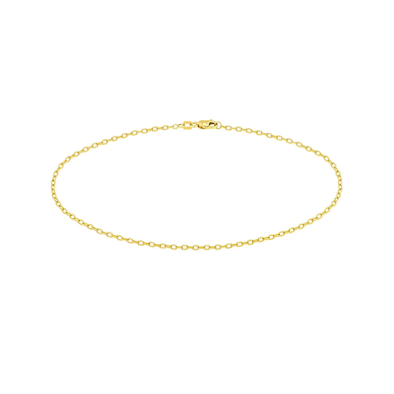 14K Yellow Gold Forzantina Chain Anklet