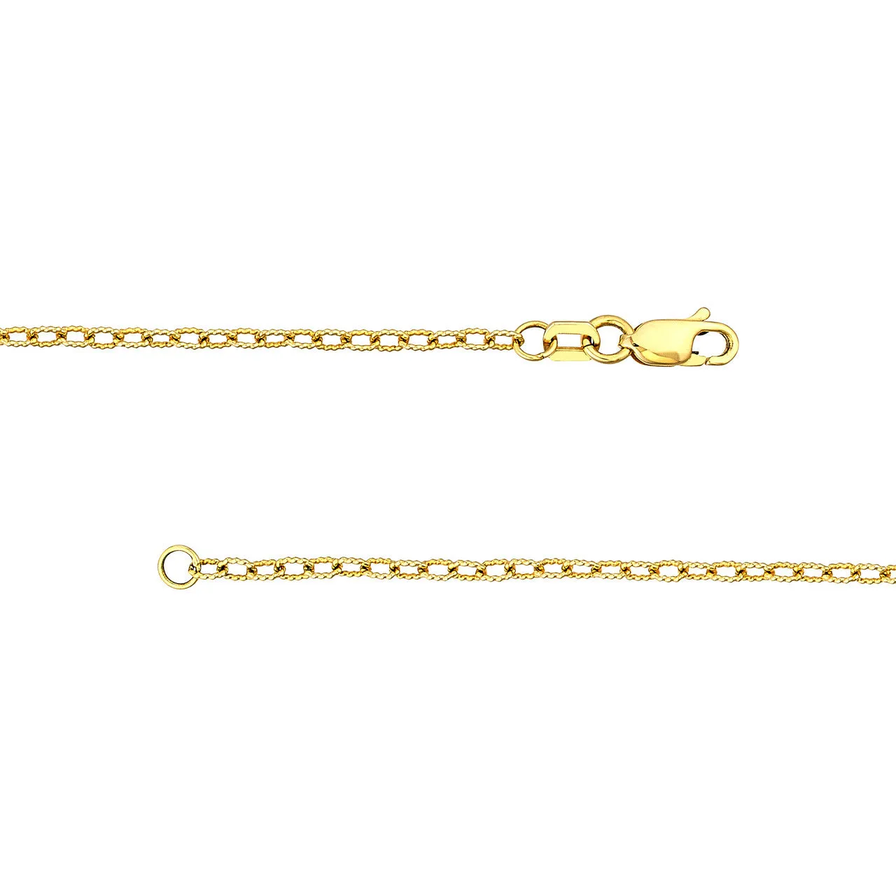 14K Yellow Gold Forzantina Chain Anklet