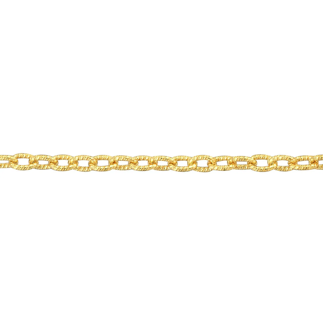 14K Yellow Gold Forzantina Chain Anklet