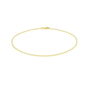 14K Yellow Gold Forzantina Chain Anklet