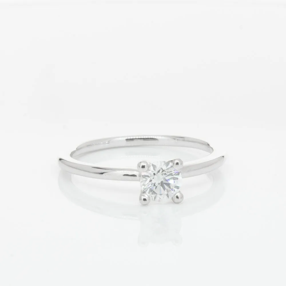 18ct White Gold .40ct Diamond Melba Ring