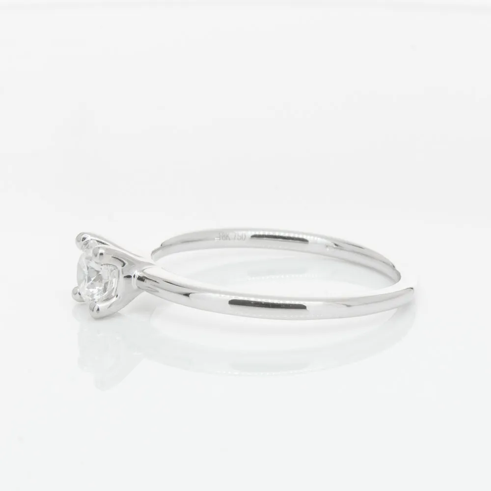 18ct White Gold .40ct Diamond Melba Ring