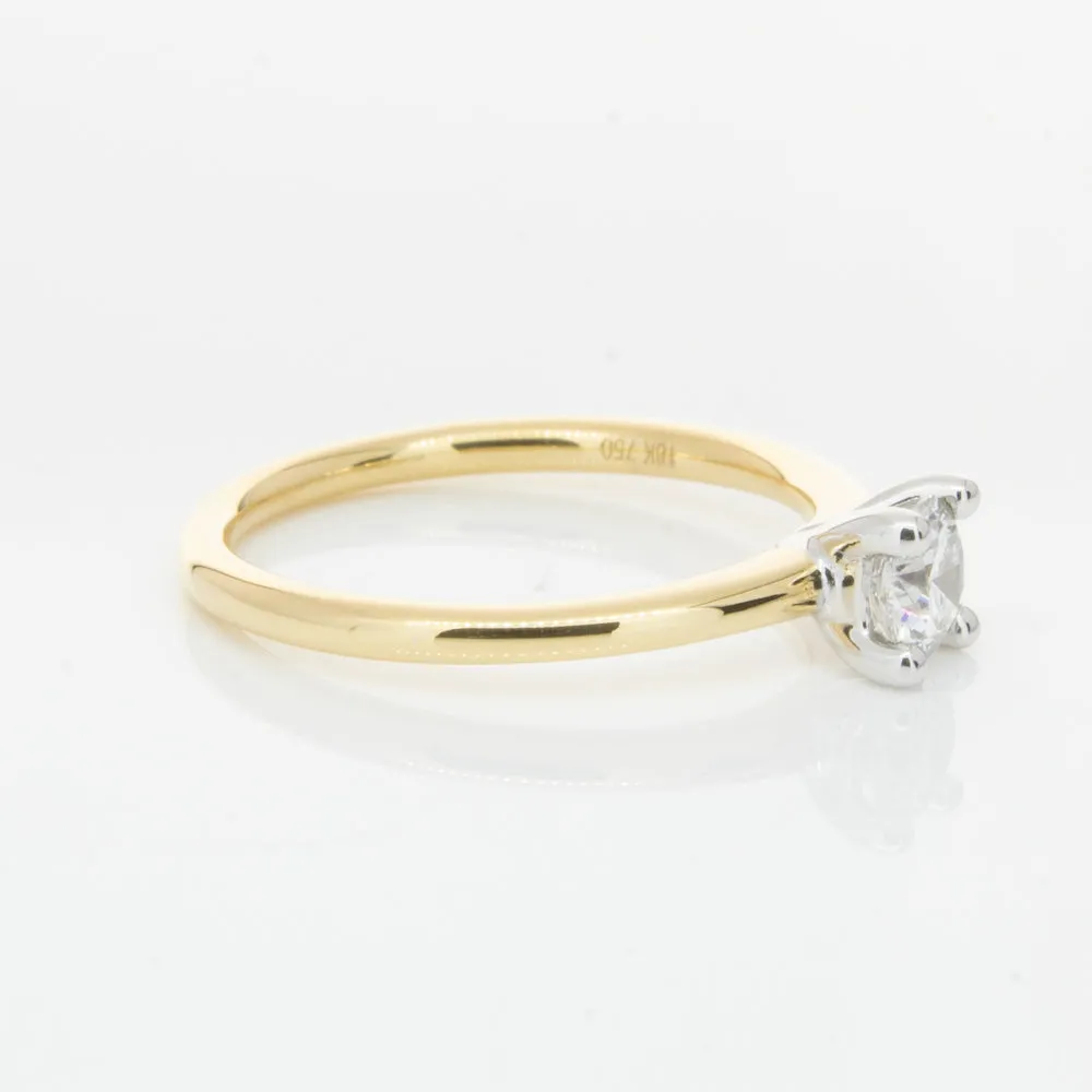 18ct Yellow Gold .40ct Diamond Melba Ring