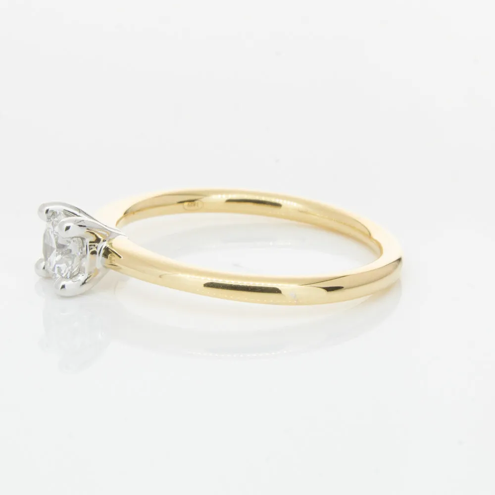 18ct Yellow Gold .40ct Diamond Melba Ring