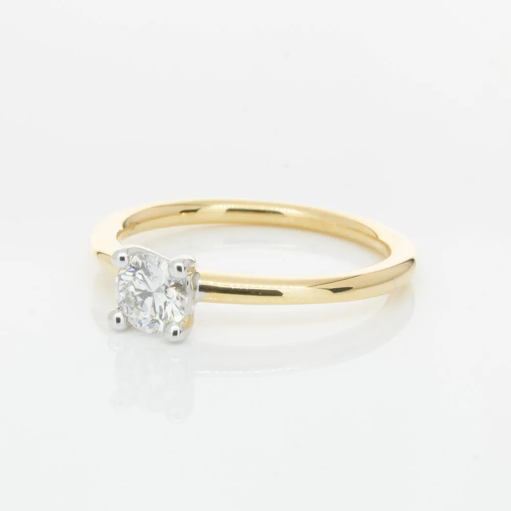 18ct Yellow Gold .40ct Diamond Melba Ring