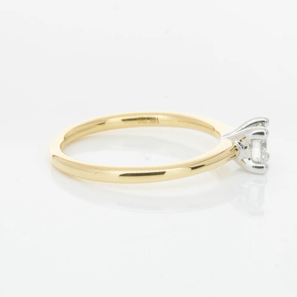 18ct Yellow Gold .40ct Diamond Melba Ring