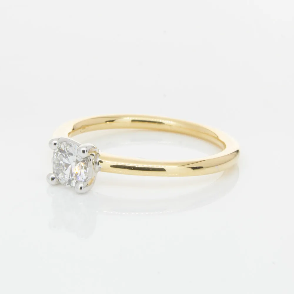 18ct Yellow Gold .40ct Diamond Melba Ring