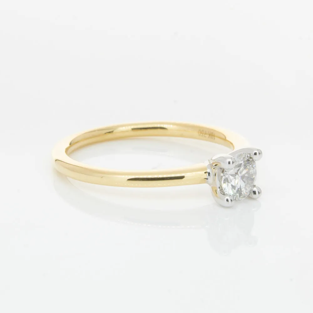 18ct Yellow Gold .40ct Diamond Melba Ring