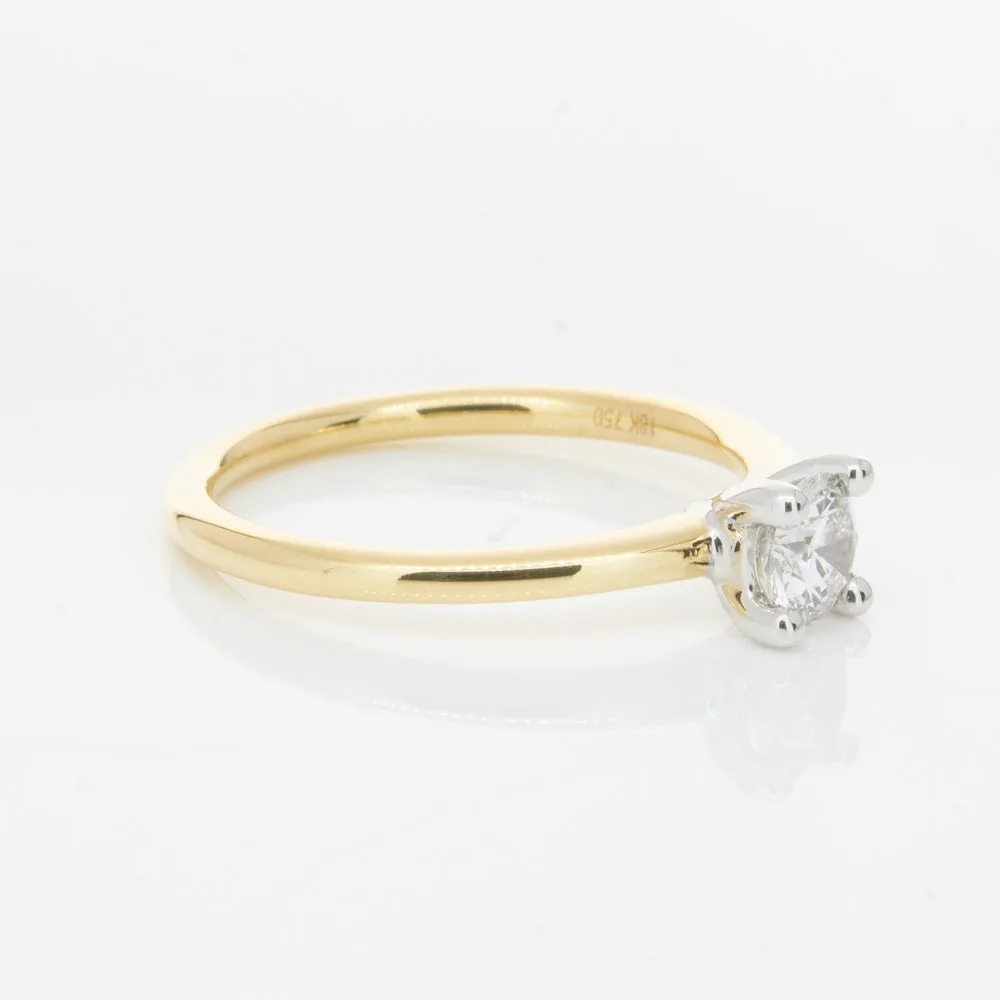 18ct Yellow Gold .40ct Diamond Melba Ring