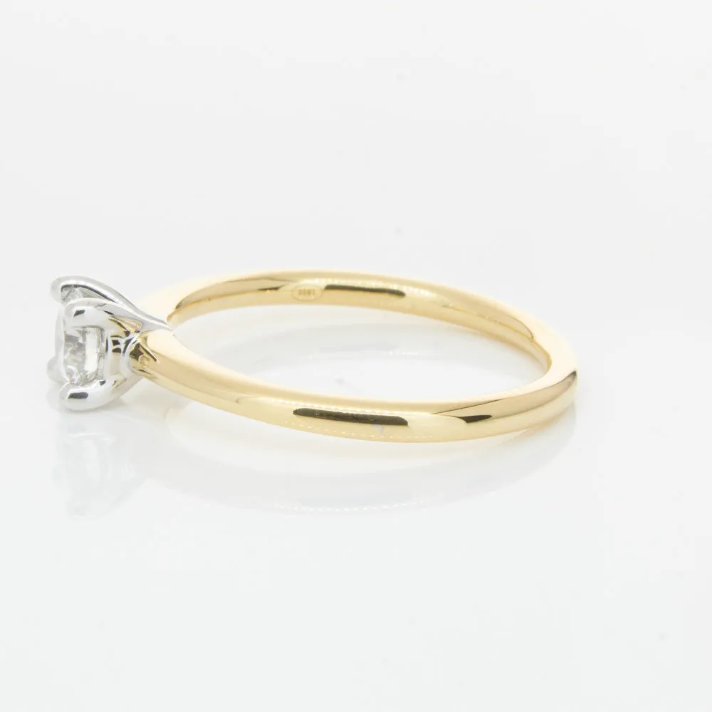 18ct Yellow Gold .40ct Diamond Melba Ring