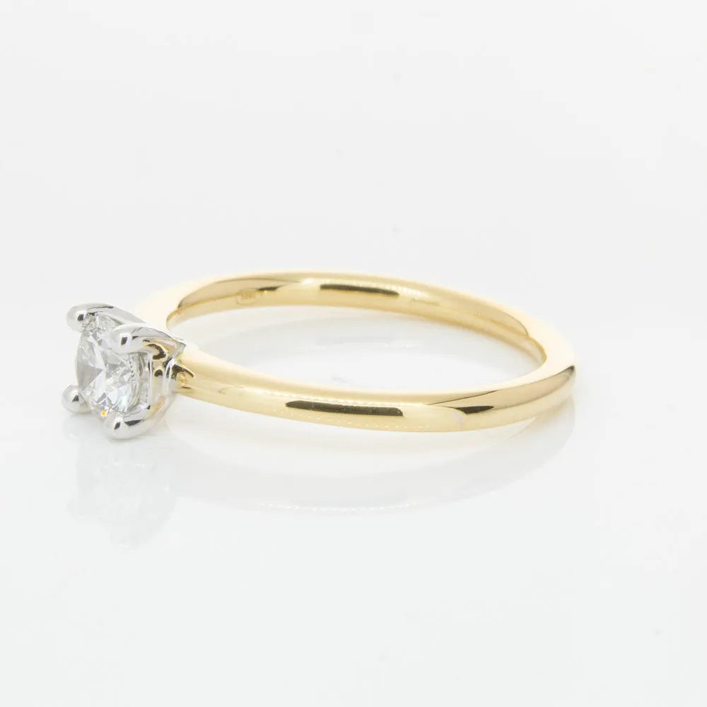 18ct Yellow Gold .40ct Diamond Melba Ring