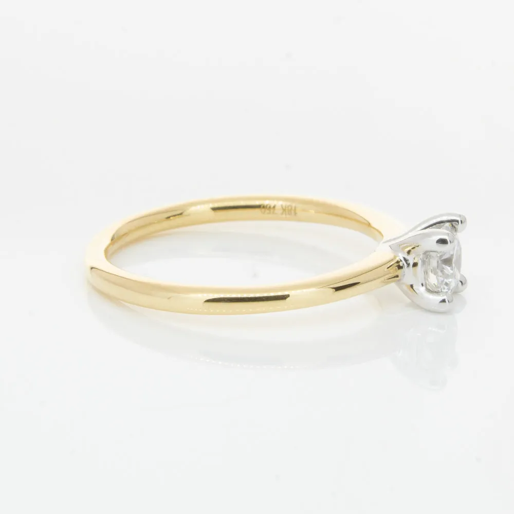 18ct Yellow Gold .40ct Diamond Melba Ring