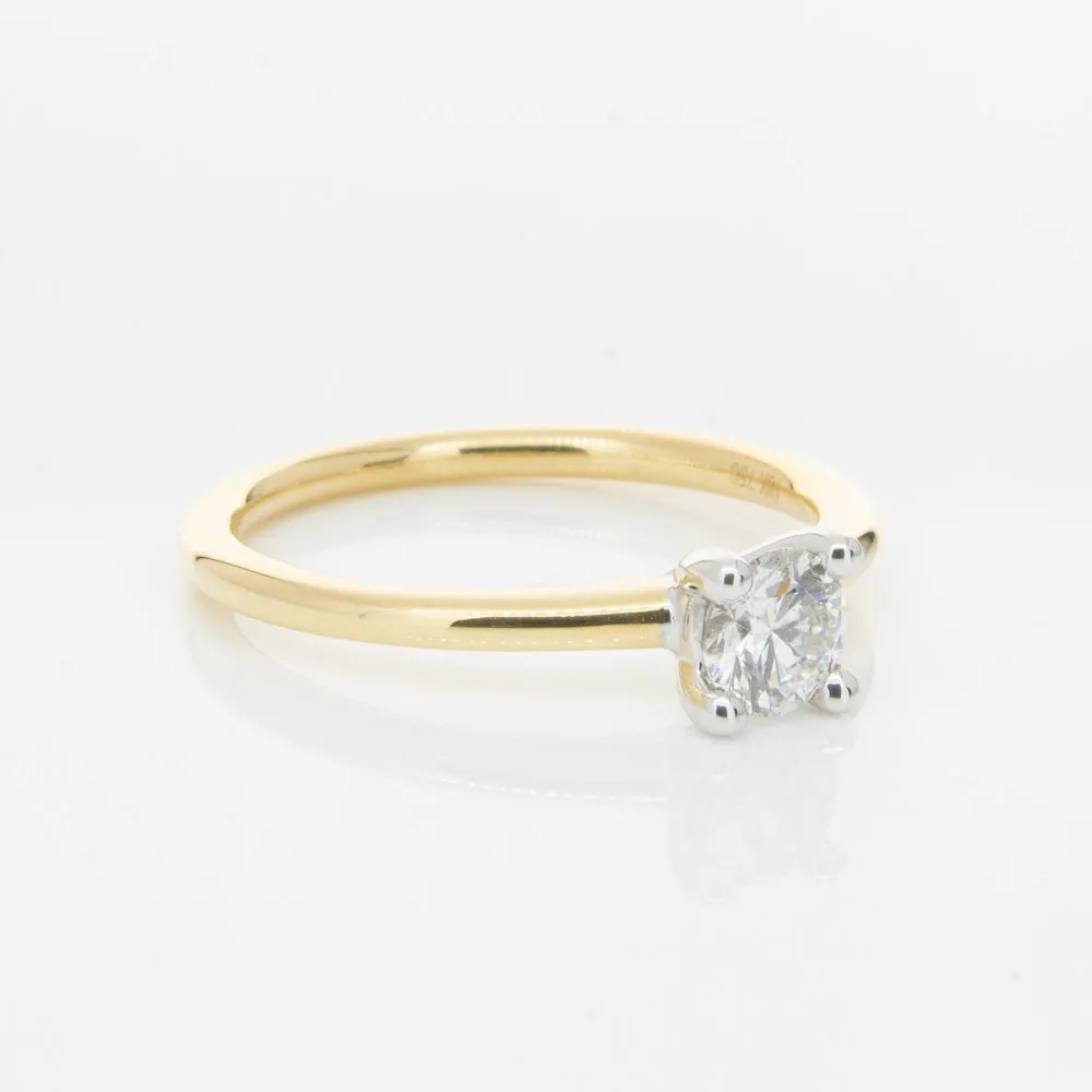 18ct Yellow Gold .40ct Diamond Melba Ring