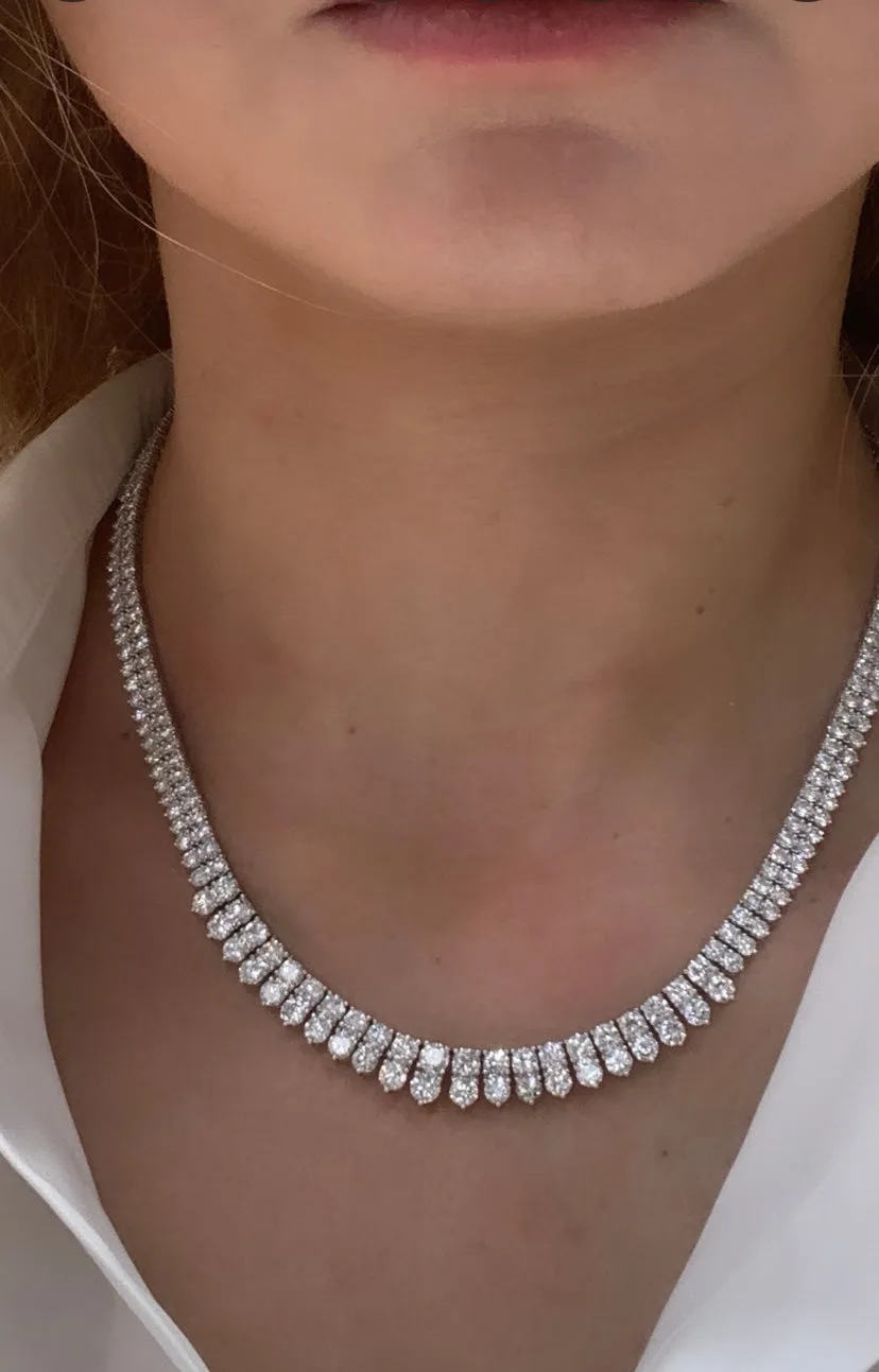 21.19CT TW Diamond Statement Necklace