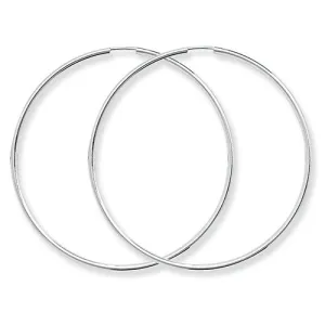 50 mm Silver Hoop Earrings