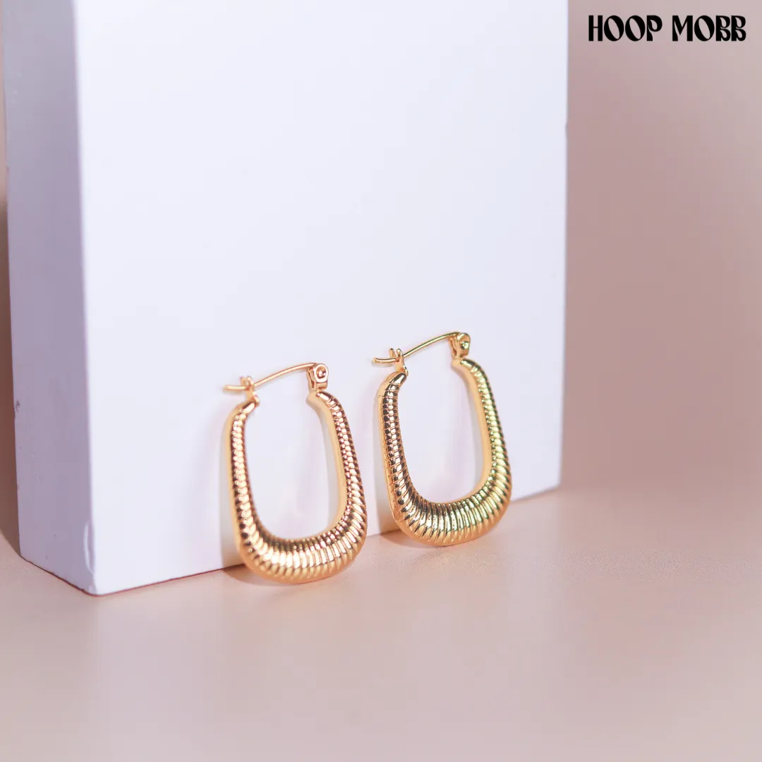 90s MAMI HOOPS - GOLD