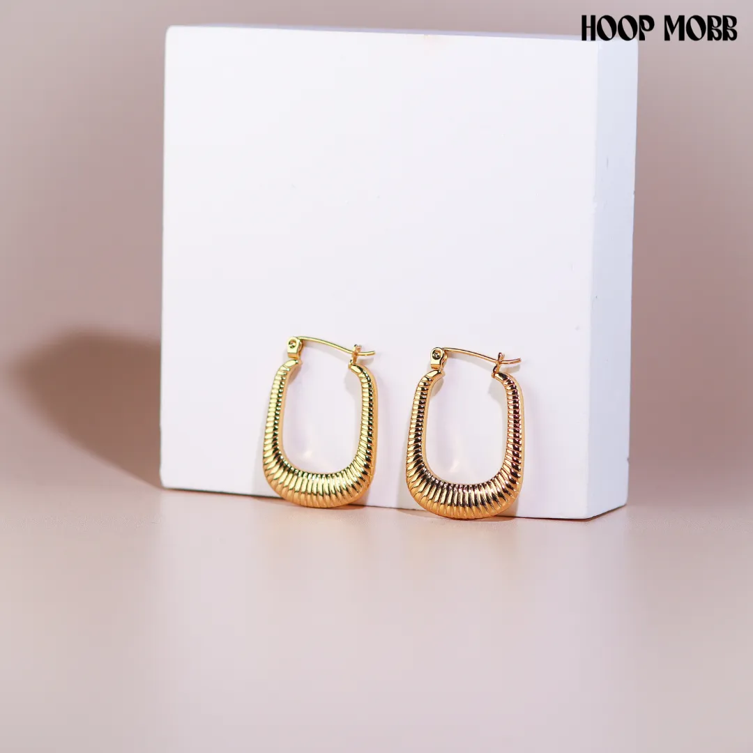 90s MAMI HOOPS - GOLD