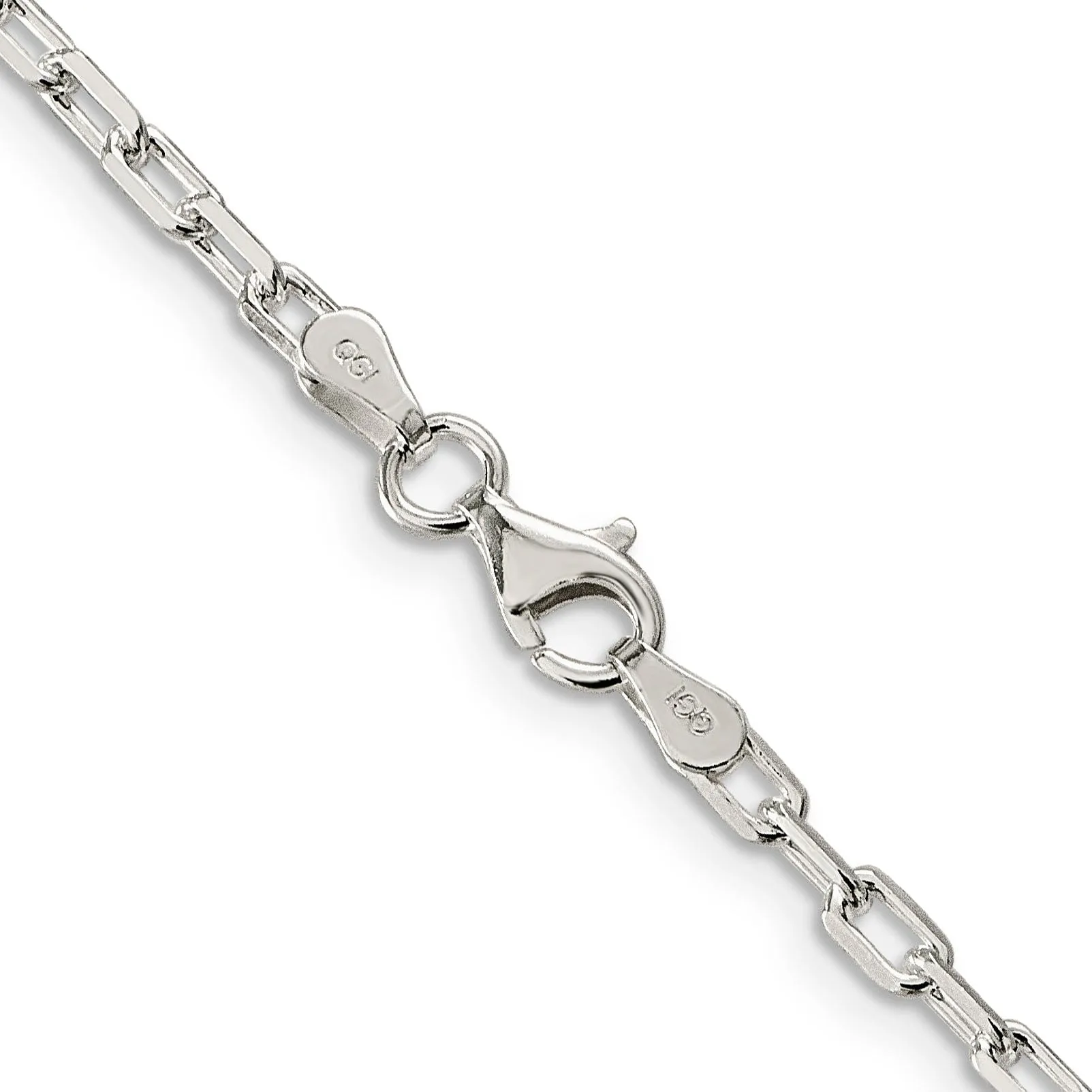 925 Silver 2.90-mm Wide Fancy D.C Open Link Cable Chain