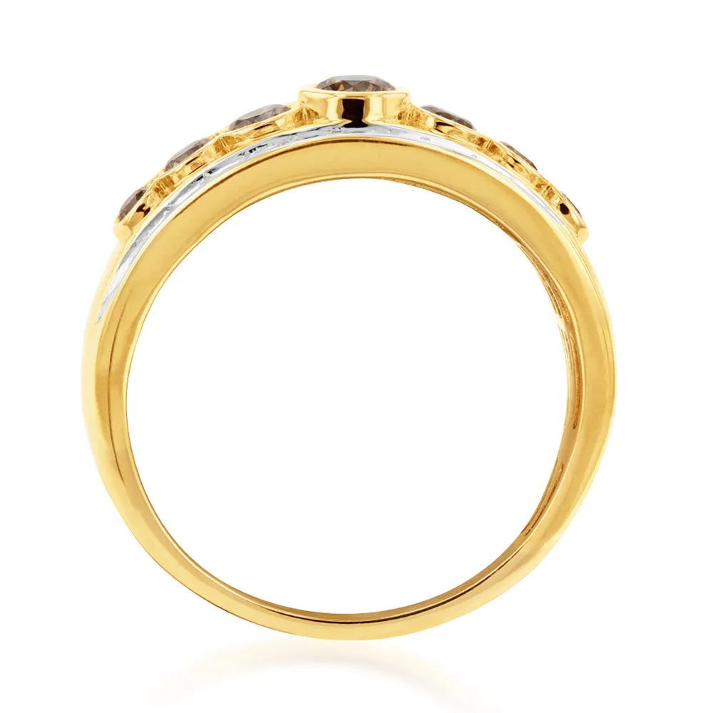 9ct Yellow Gold 1 Carat Diamond Ring with Australian Diamonds