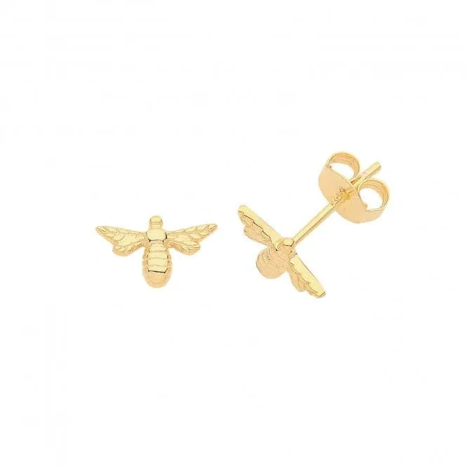 Acotis Silver Studs Gold Plated Bee G51248GP