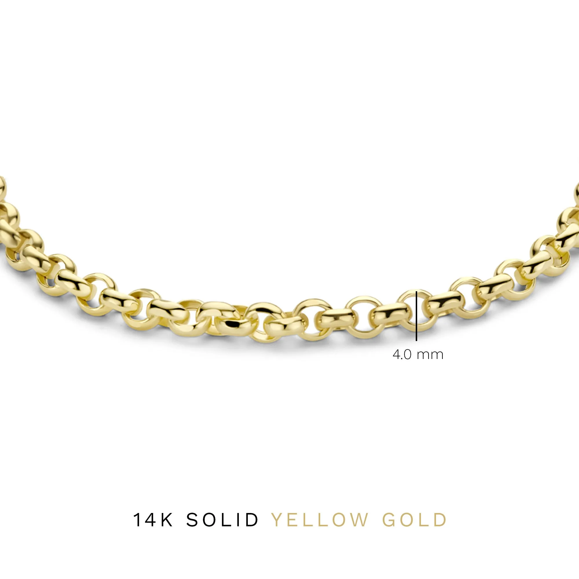 Aidee Pauline 14 karat gold bracelet with chains