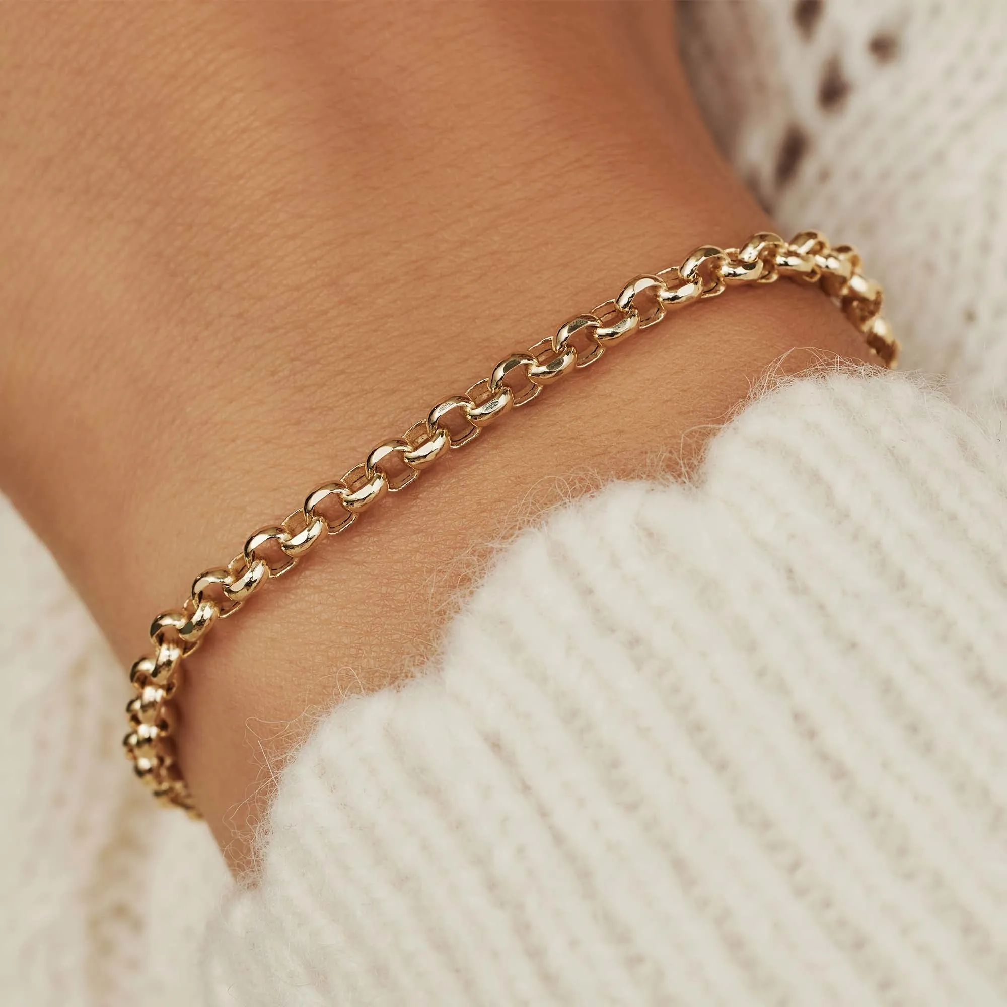 Aidee Pauline 14 karat gold bracelet with chains