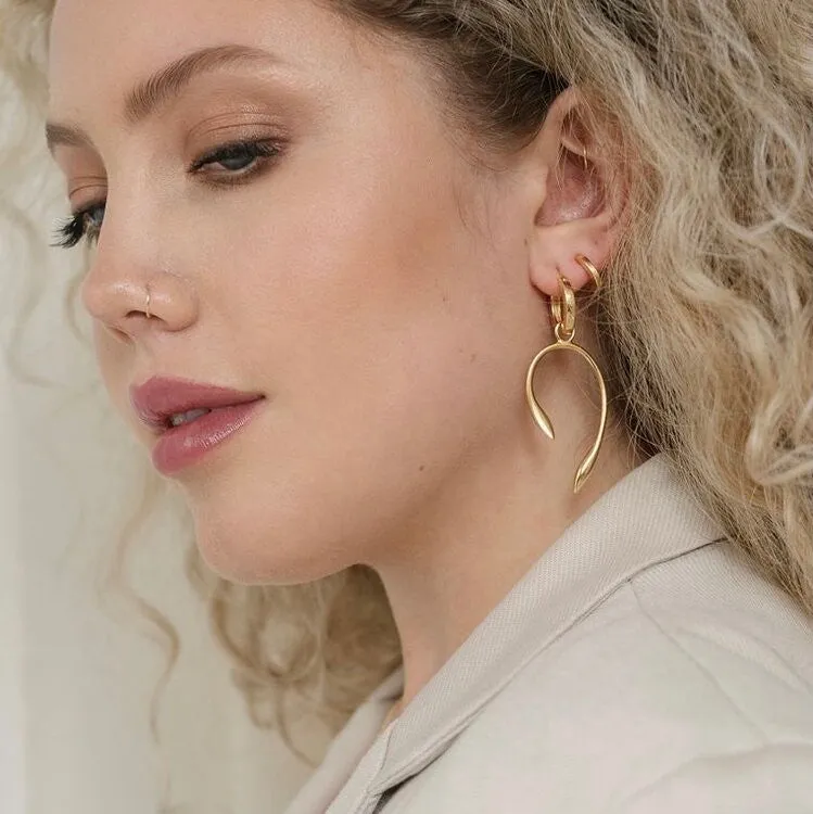 Aki Earrings - Gold & Silver