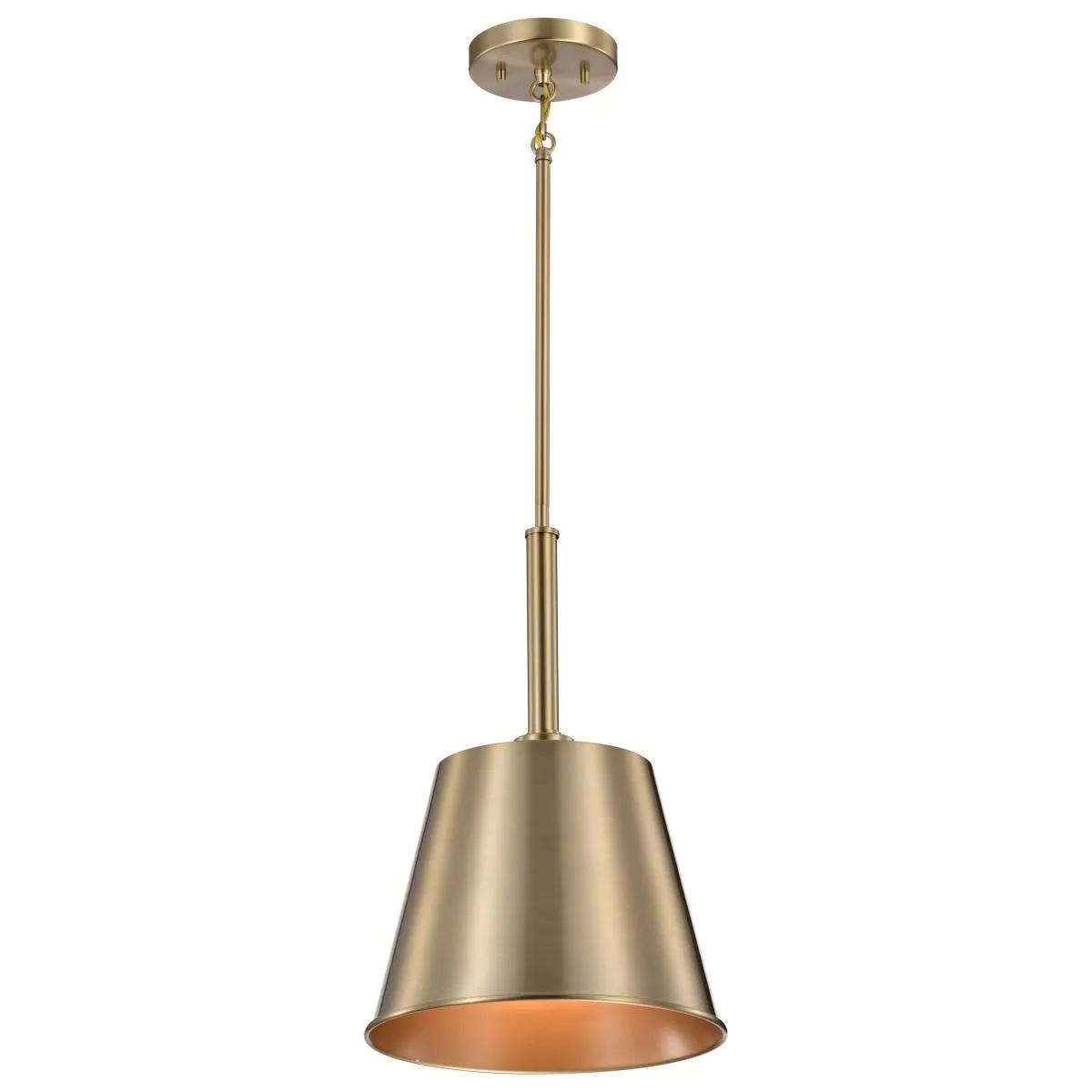 Alexis 11 in. Pendant Light Brass Finish