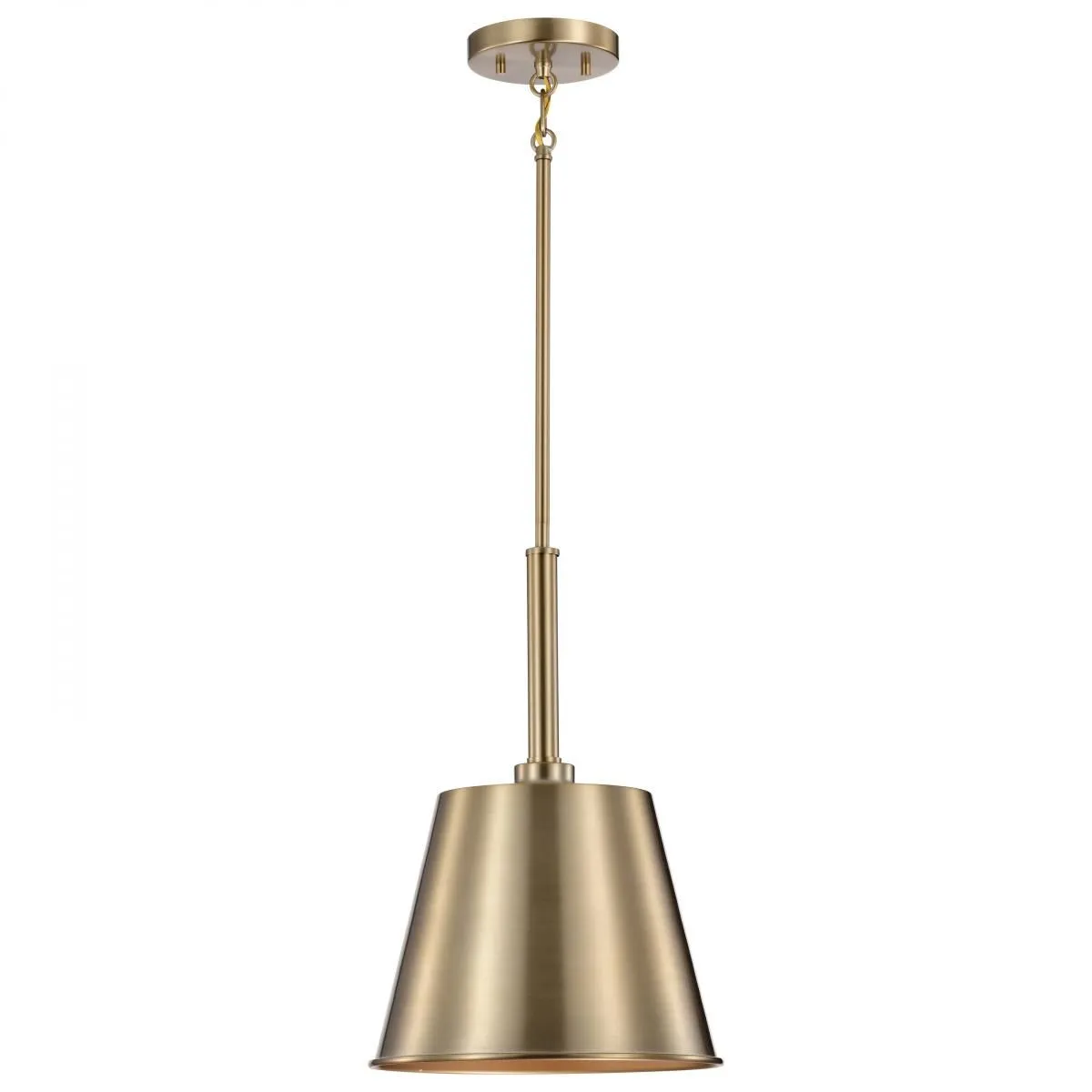 Alexis 11 in. Pendant Light Brass Finish