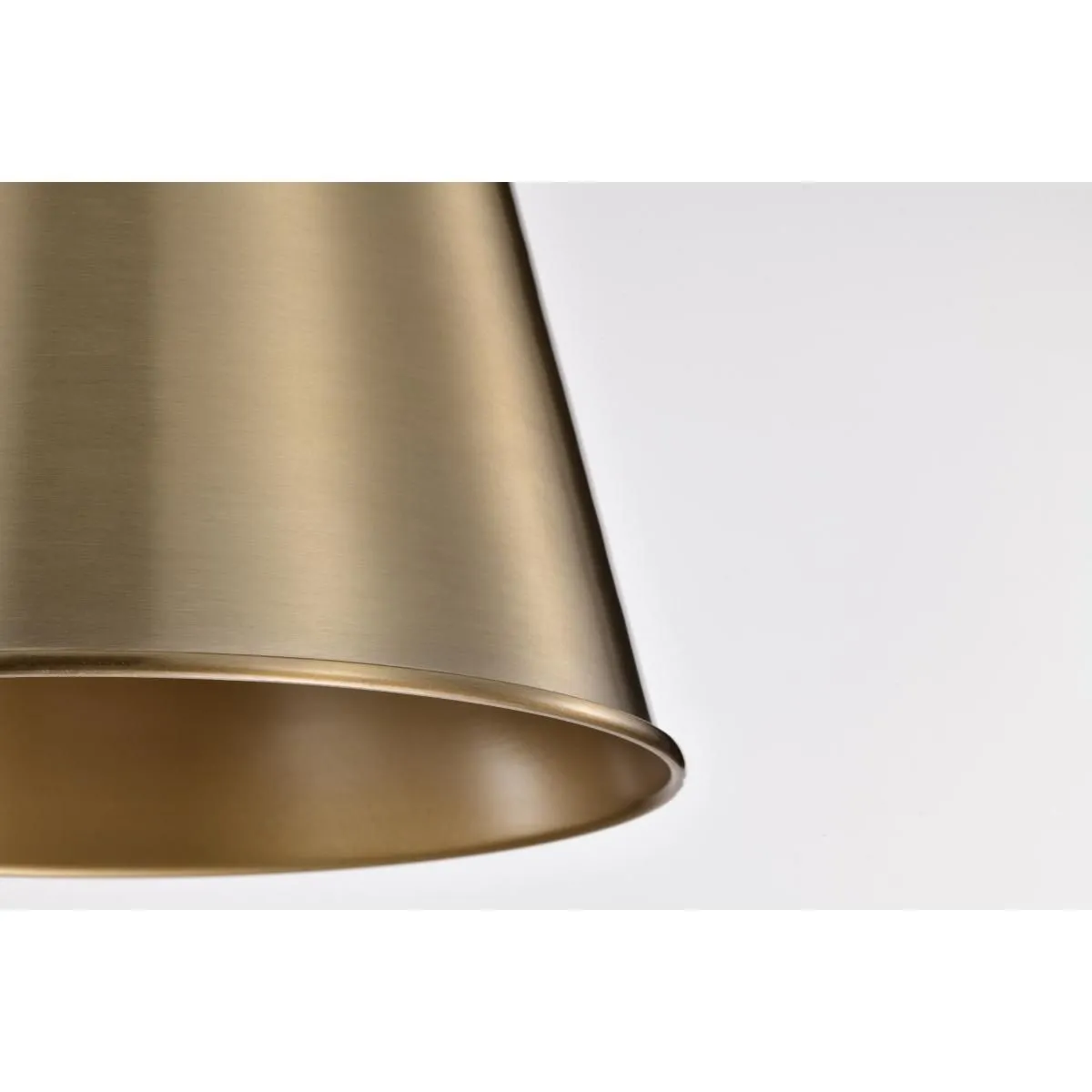 Alexis 11 in. Pendant Light Brass Finish