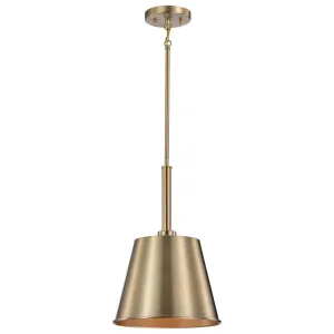 Alexis 11 in. Pendant Light Brass Finish