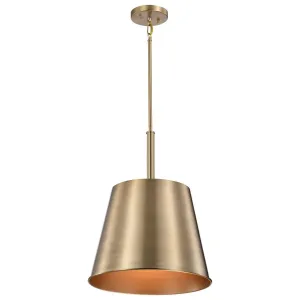 Alexis 15 in. Pendant Light Brass Finish