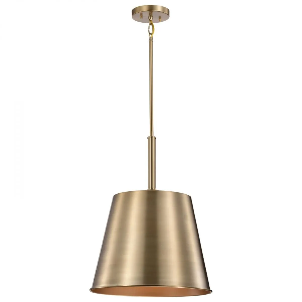 Alexis 15 in. Pendant Light Brass Finish