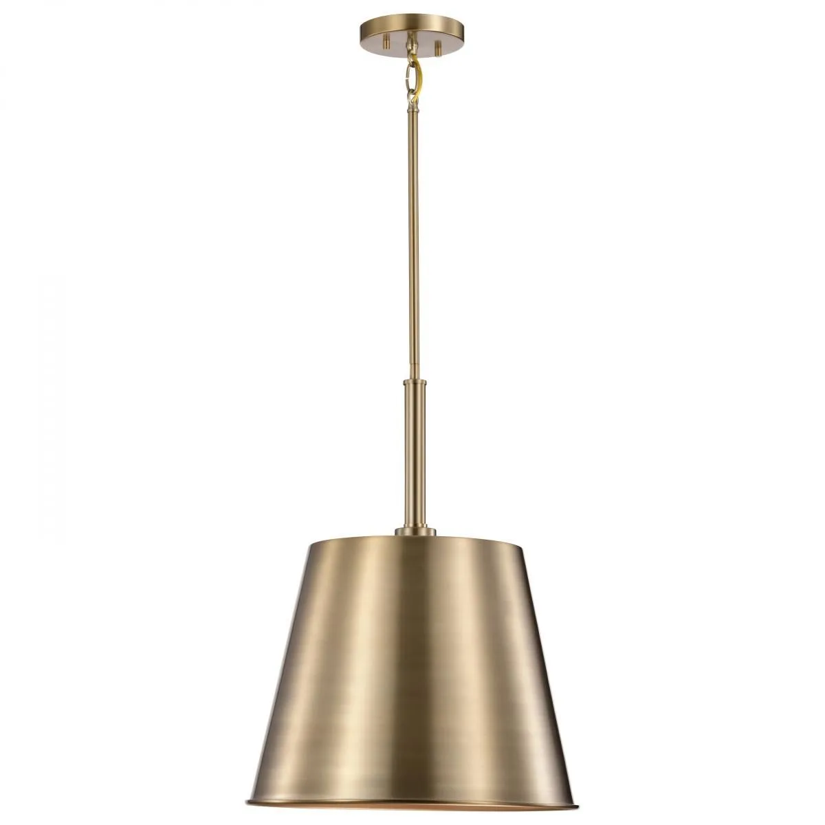 Alexis 15 in. Pendant Light Brass Finish