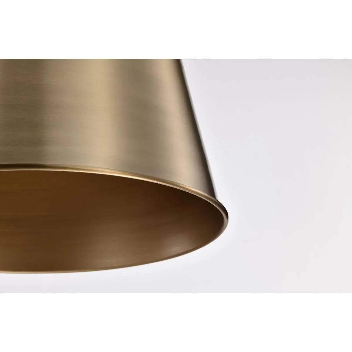 Alexis 15 in. Pendant Light Brass Finish