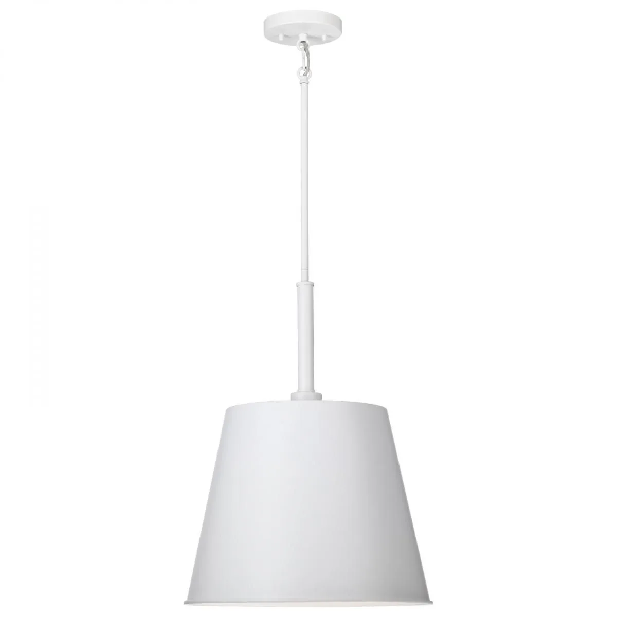 Alexis 15 in. Pendant Light Matte White Finish