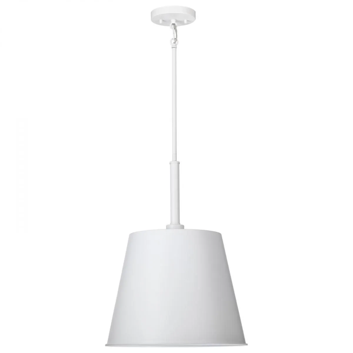 Alexis 15 in. Pendant Light Matte White Finish