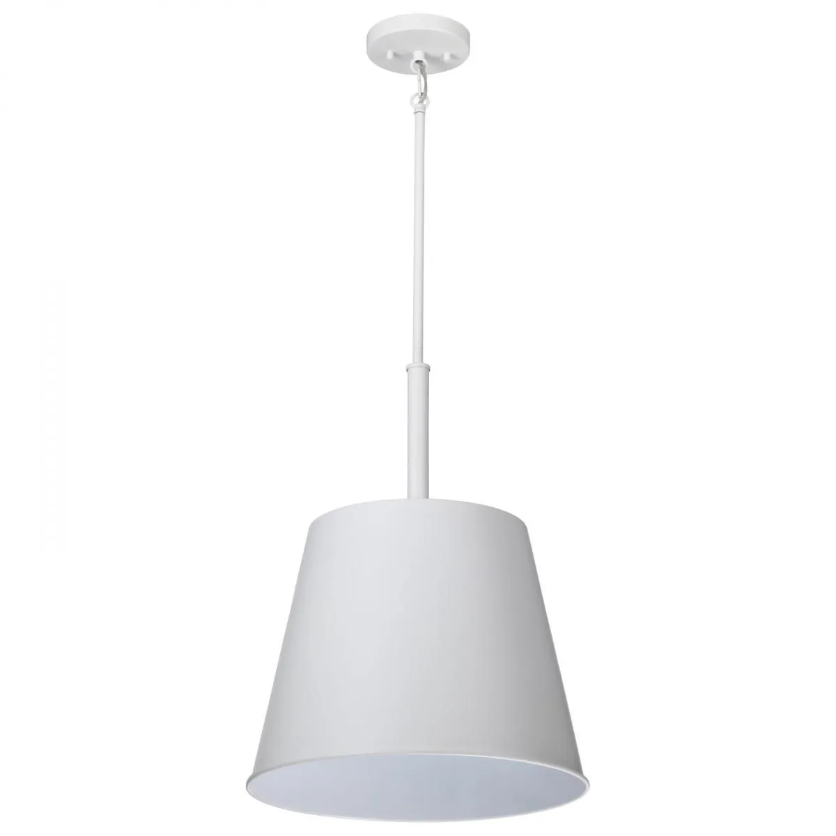 Alexis 15 in. Pendant Light Matte White Finish