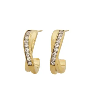 Andorra Creoles Duo L Gold Earrings