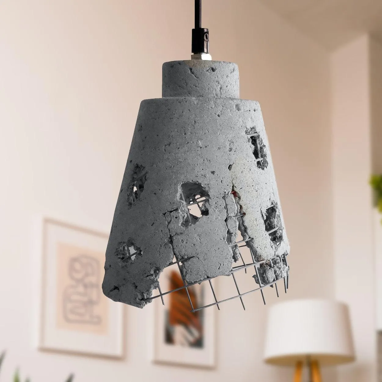 ANKUR METAL MESH CONE CONCRETE HANGING