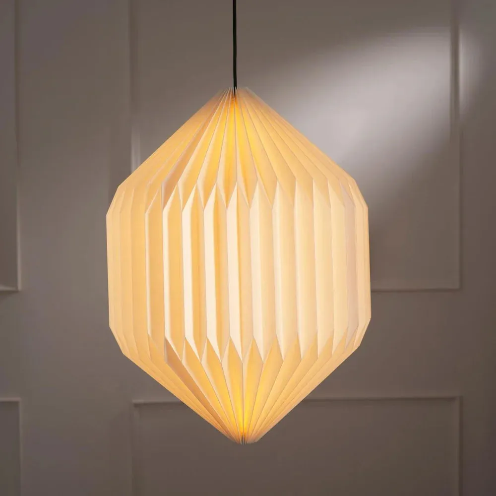 ANKUR NOVA ORIGAMI PENDANT LIGHT- PAPER HANDPLEATING HANGING PENDANT LAMP