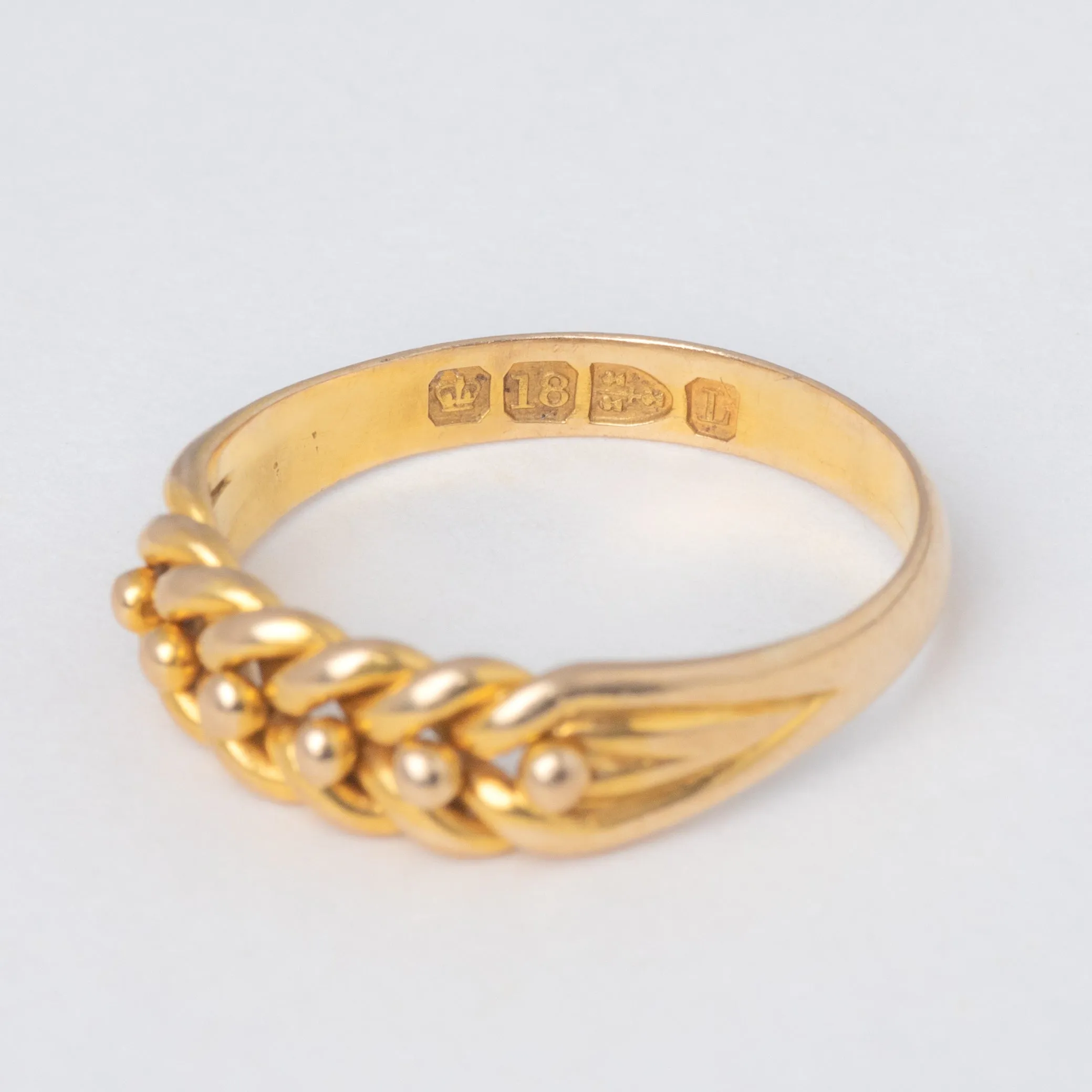 Antique 18ct Gold Keeper Ring