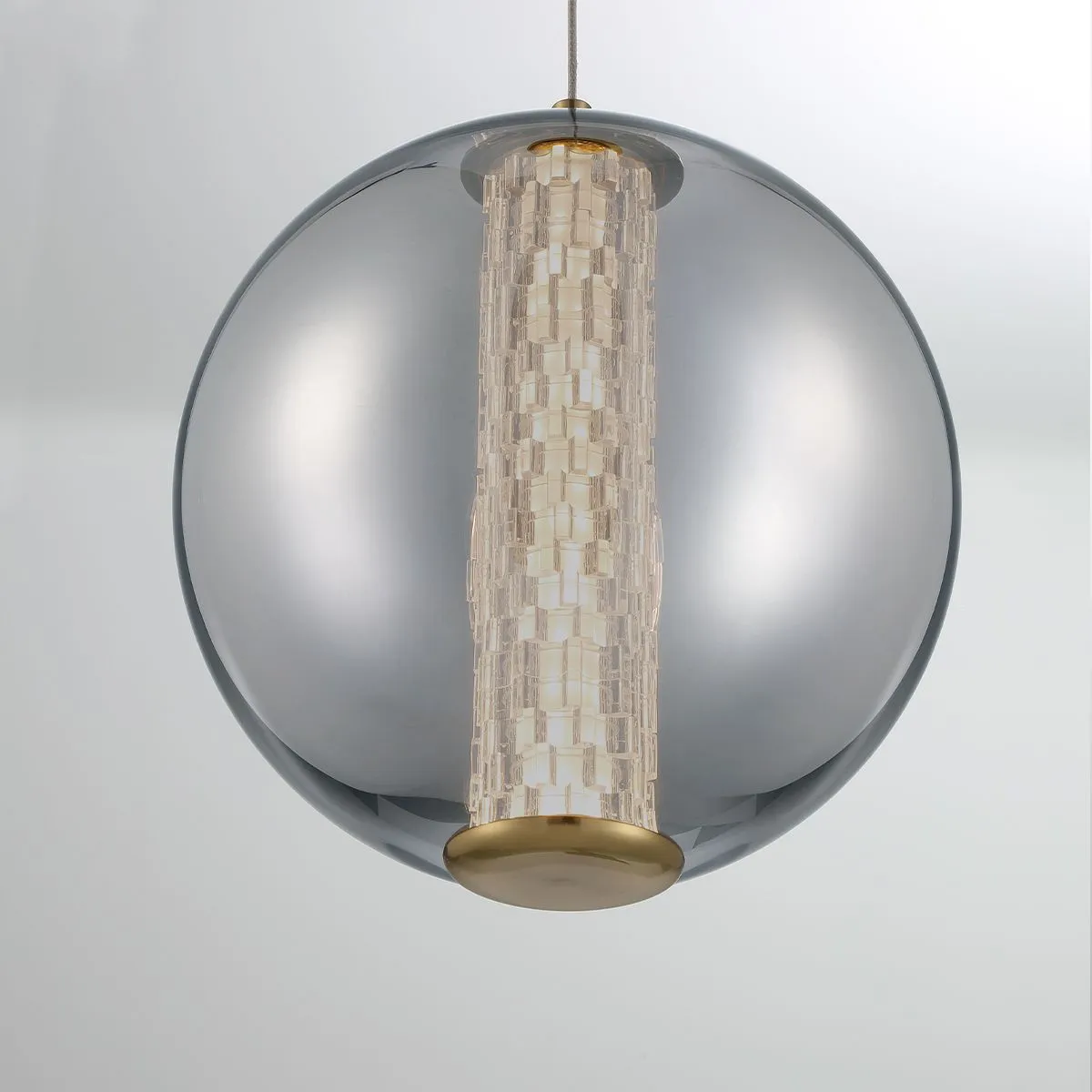 Atomo 9 in. LED Pendant Light Chrome Finish