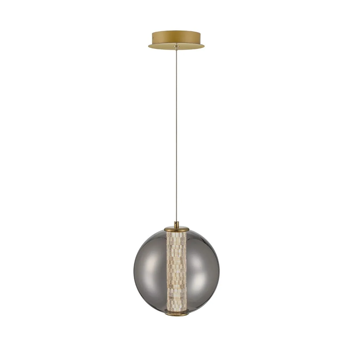 Atomo 9 in. LED Pendant Light Chrome Finish