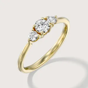 Audrey Gold Ring 4mm Diamond