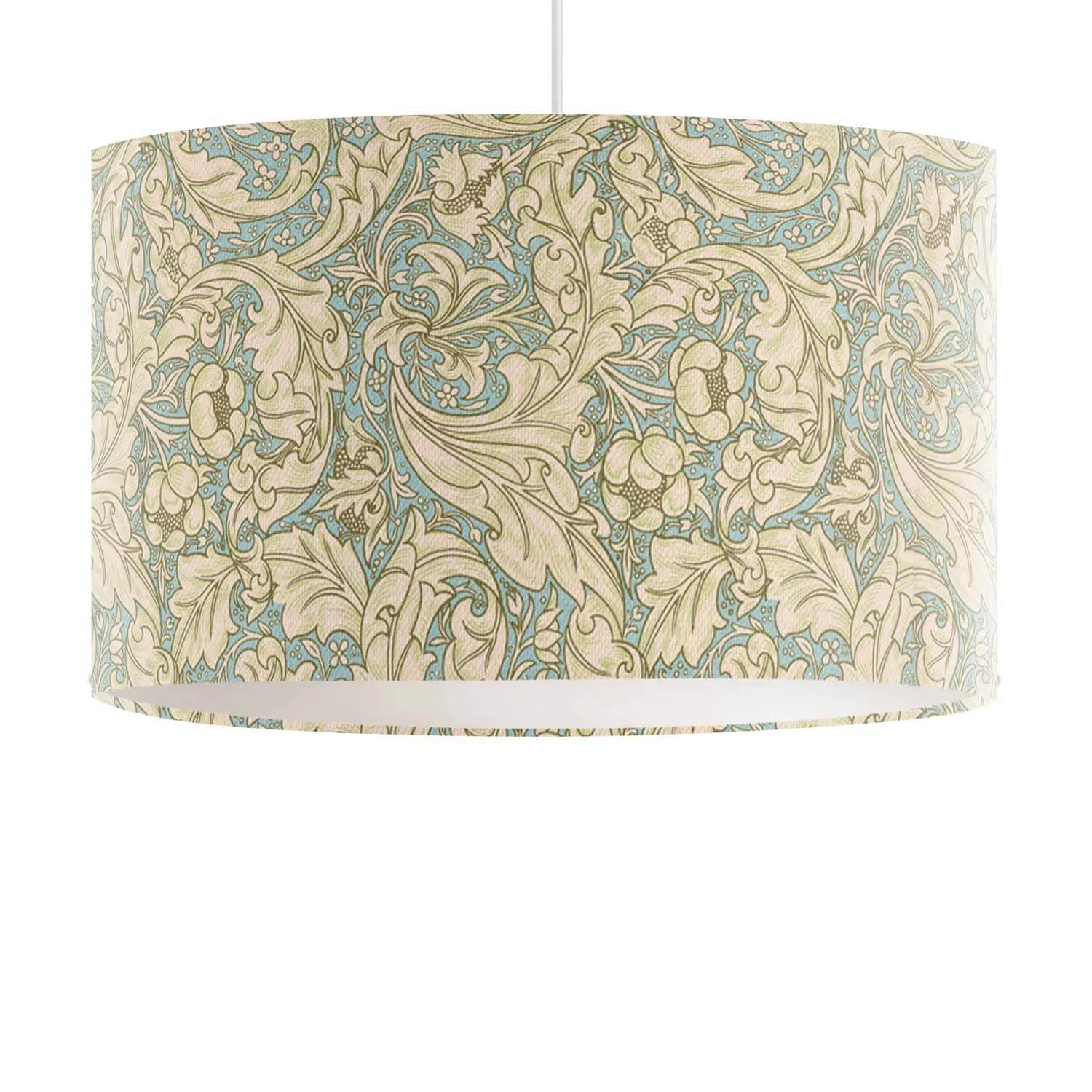 Bachelor Buttons - William Morris Textile Lampshade