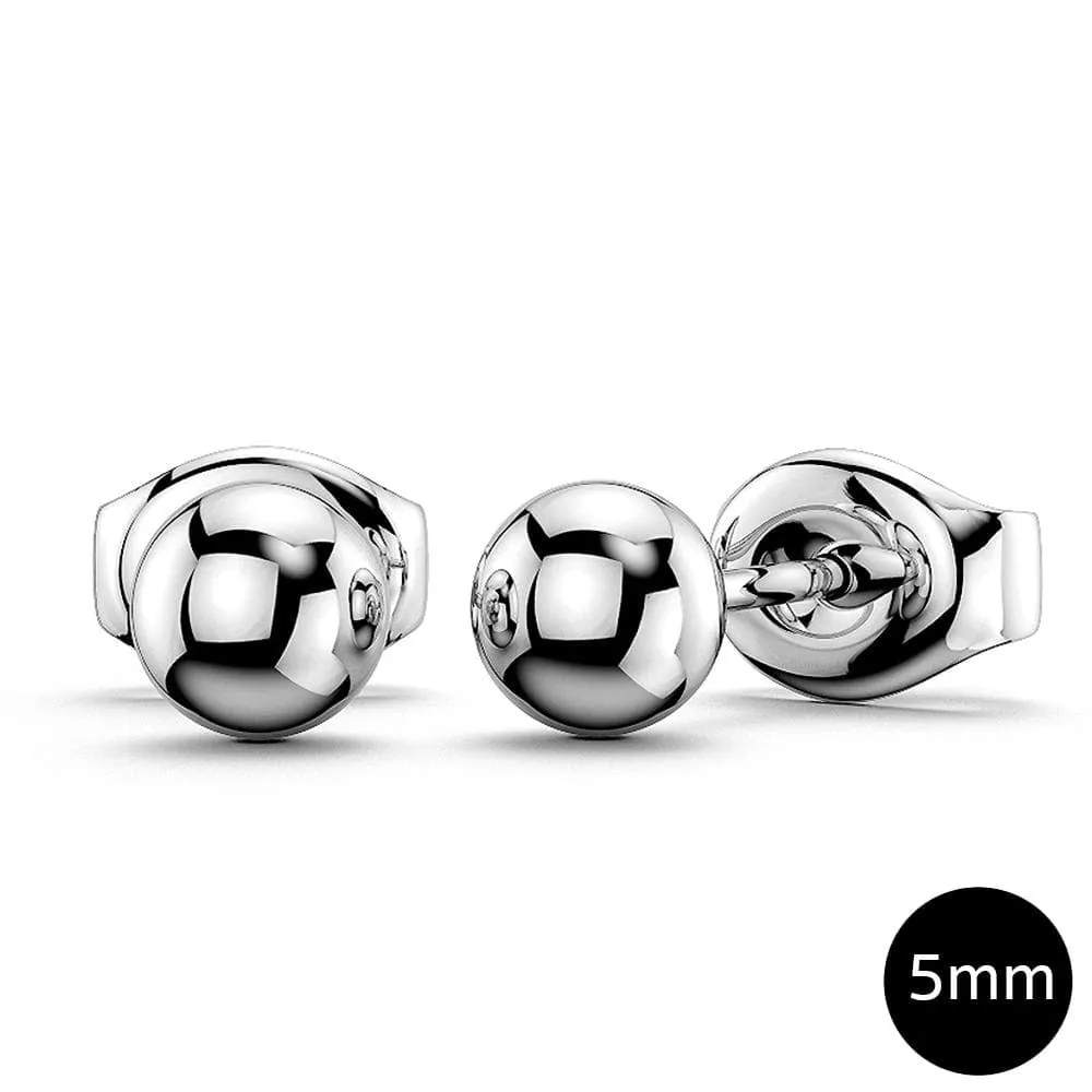 Ball Stud Earrings 5mm