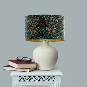 Blackthorn Green - William Morris Textile Lampshade