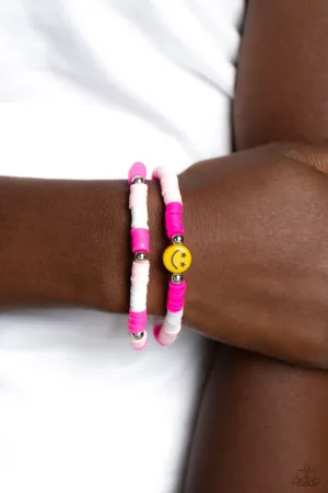 Bracelets In SMILE - Pink E2293